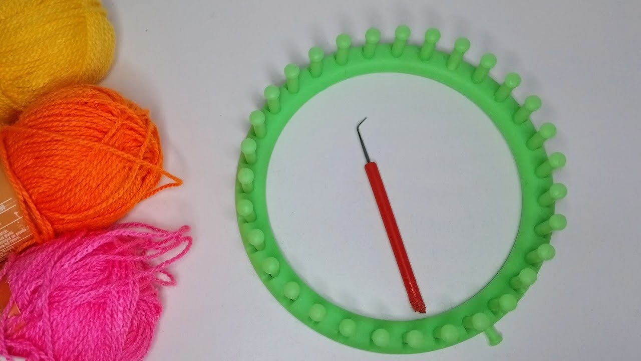 Como montar los puntos en telar circular | Dos métodos