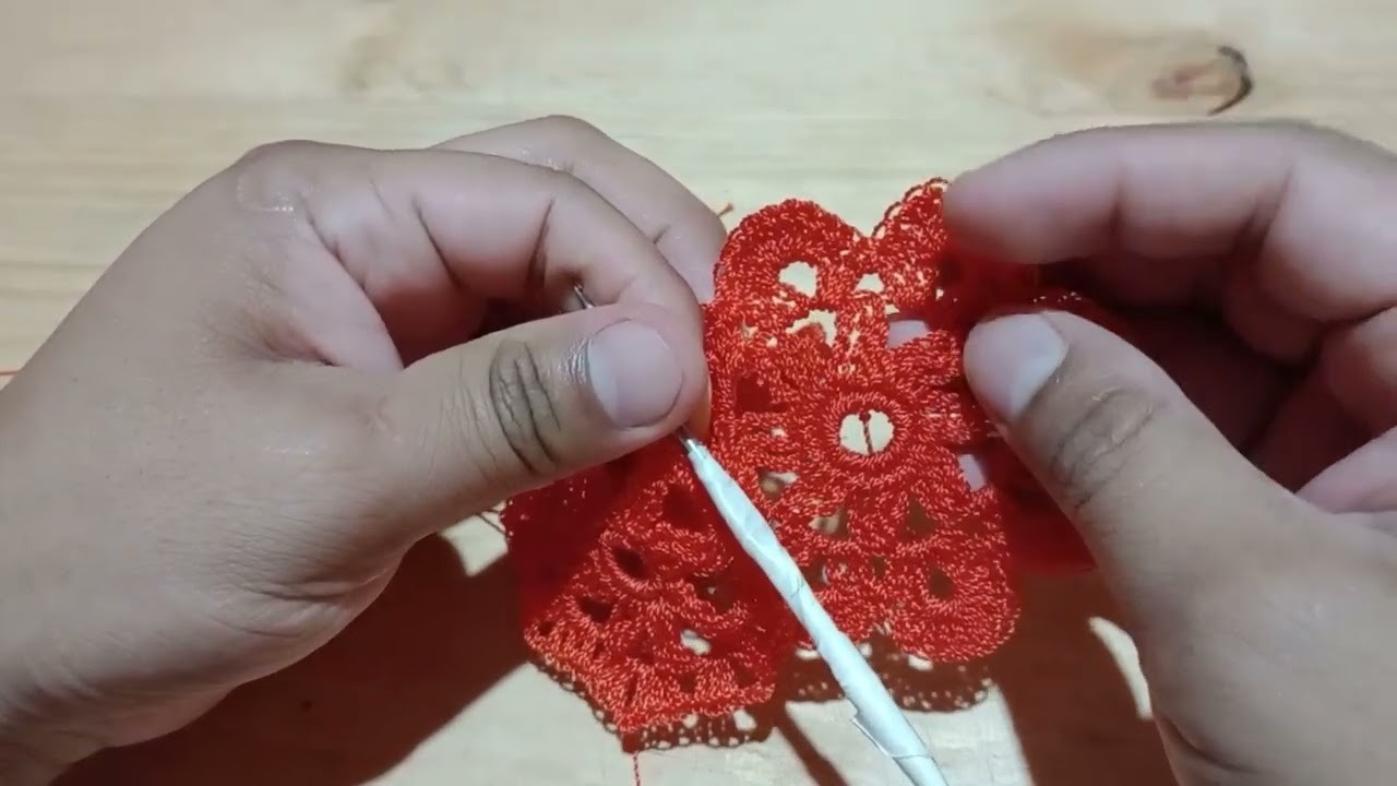 Flor tejido a crochet fácil de hacer