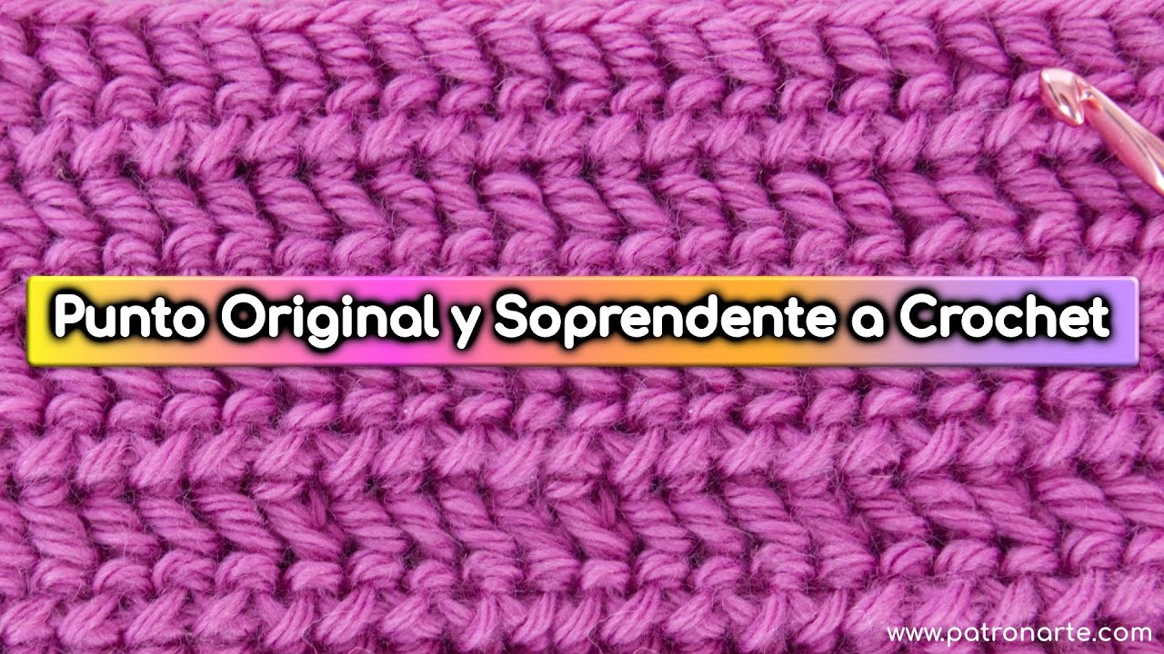 Por Fin Tus Tejidos a Crochet Se Verán Diferentes y Originales Punto Fácil Con Solo 1 Repetición