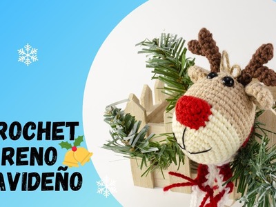 ????????Reno Navideño A Crochet.Amigurumi Reno Navideño Tutorial. Decoración Navidad A Crochet