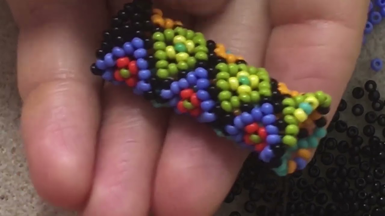 TUTORIAL TUBULAR con mostacilla #3 Subtitle ingles, ruso, español - TUBULAR TUTORIAL with bead #3