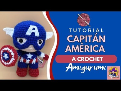 Capitán América a crochet Amigurumi. Tutorial paso a paso