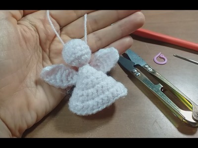 HERMOSO ÁNGEL TEJIDO A CROCHET  Mano Izquierda