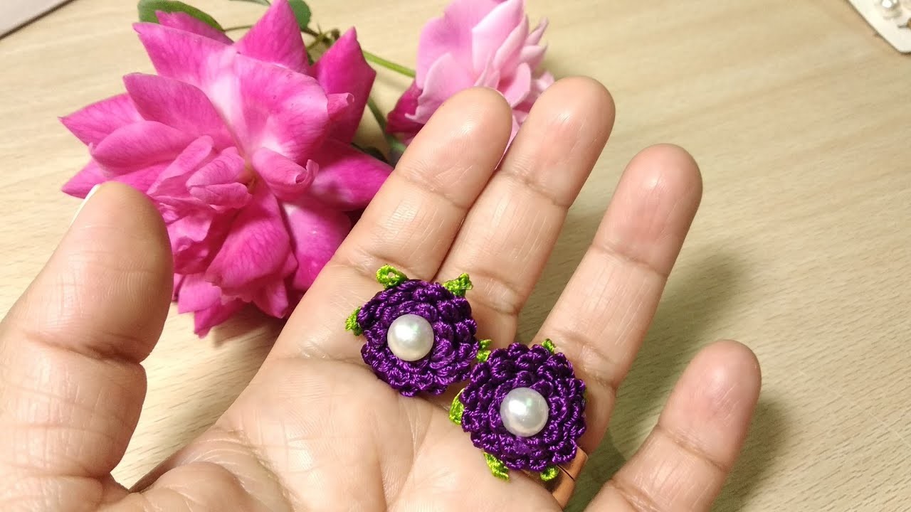 Incleible idea!!????Mira como quedaron mis aretes tejidos.aretes Fancy a crochet