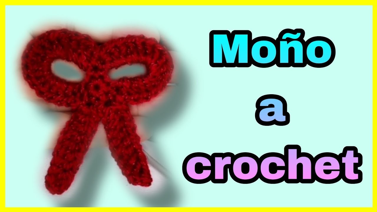 MOÑO ???? tejido a CROCHET ???? para APLICACIÓN muy FÁCIL de hacer