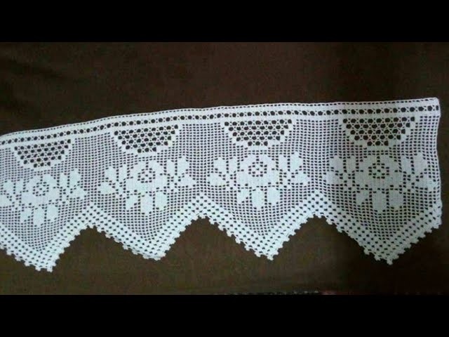 PUNTILLAS TEJIDAS A CROCHET,DE UNA SOLA VUELTA TODAS LINDAS