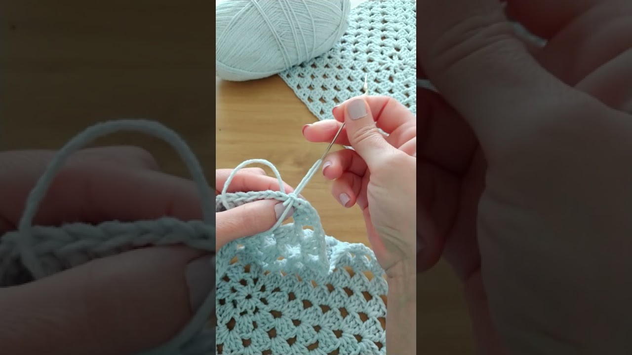 Cómo hacer una costura perfecta de granny square crochet
