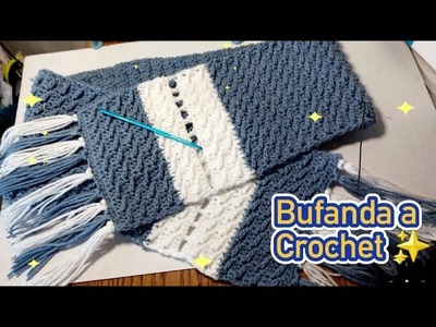 Bufanda a Crochet - Tutorial ✅️????