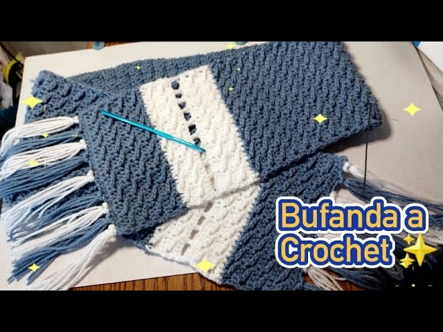 Bufanda a Crochet - Tutorial ✅️????