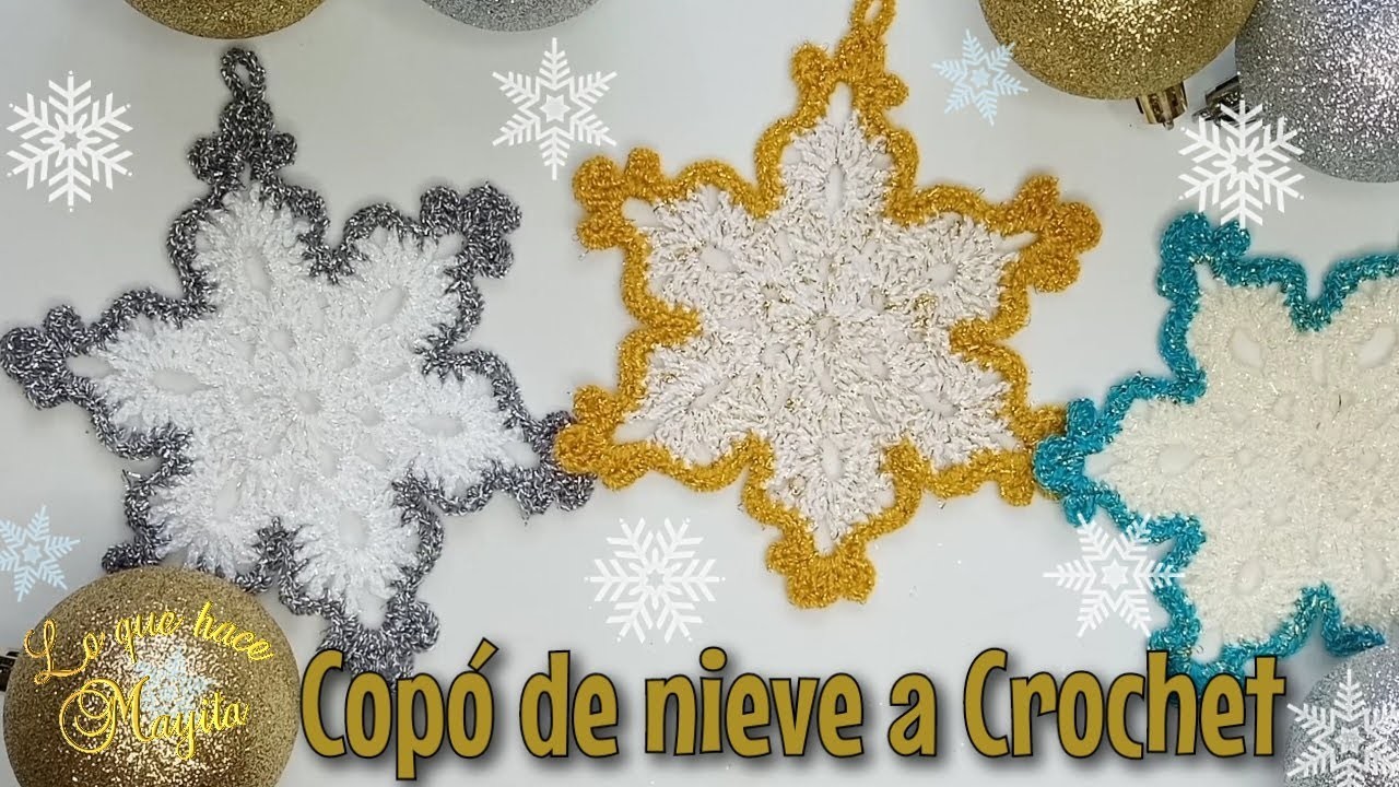 Copó de nieve a crochet DIY