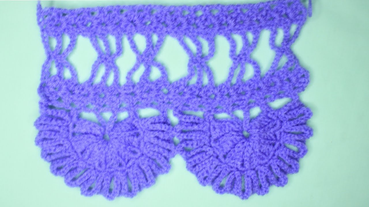 Puntilla para colchas tejido con crochet_elsa wool crafts