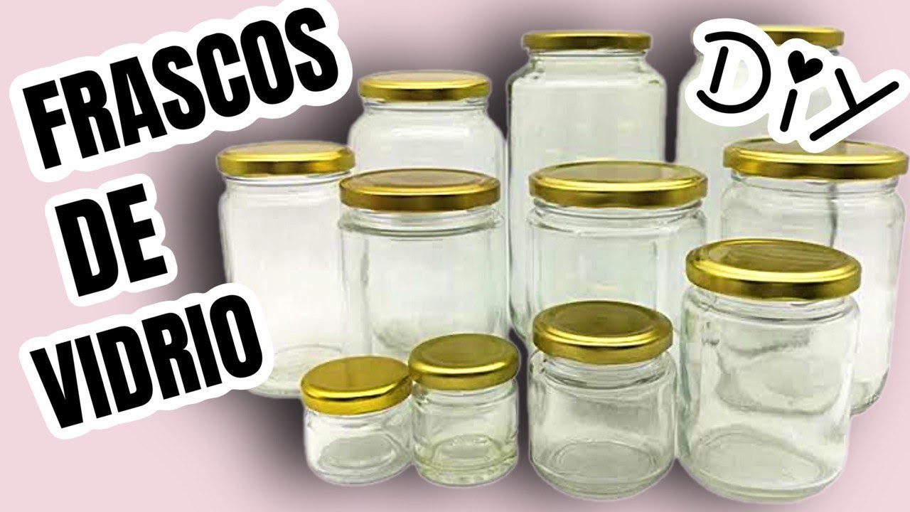 3 Manualidades FACILES y RAPIDAS con Frascos de Vidrio- Easy Mason Jar Crafts- Reciclagem de Vidro