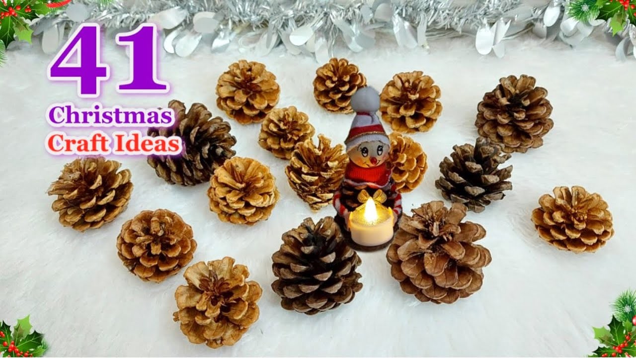 41 Economical Christmas craft idea made with Pine Cone |DIY Affordable Christmas craft idea????254