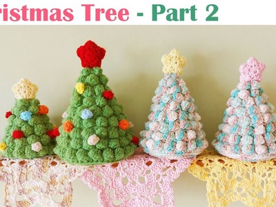 [ENG SUB] Easy Christmas Tree 2  - Cute Bobble st Tree -  Amigurumi Arbol de Navidad a Crochet