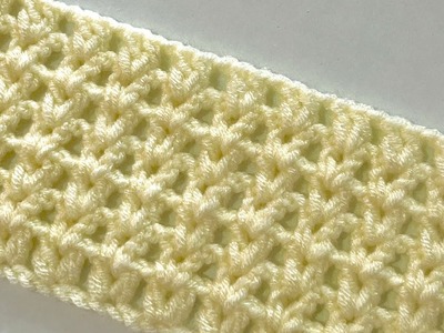 ????Only 1 Row!????????Super Easy Crochet for Beginners. How to Crochet Baby blanket