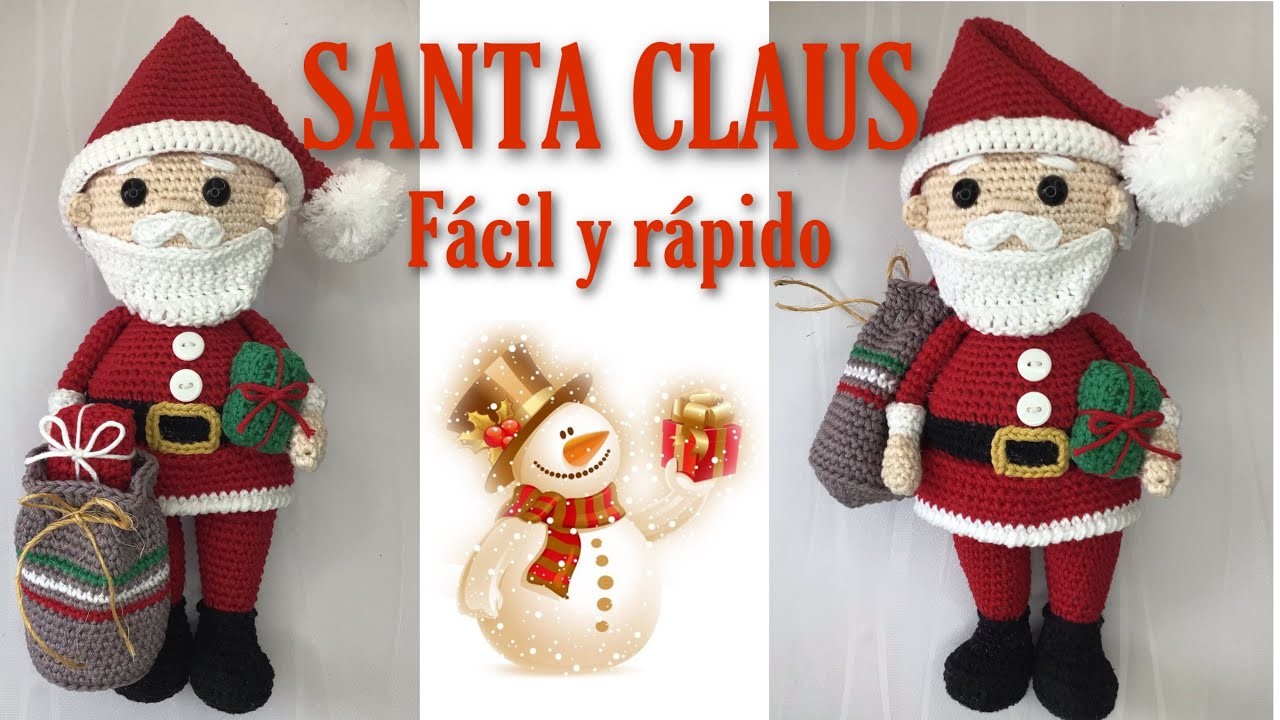 Santa Claus Amigurumi Fácil y rápido de hacer 1.3 (SUBS ????????????????) #papanoelcrochet  #santaamigurumi