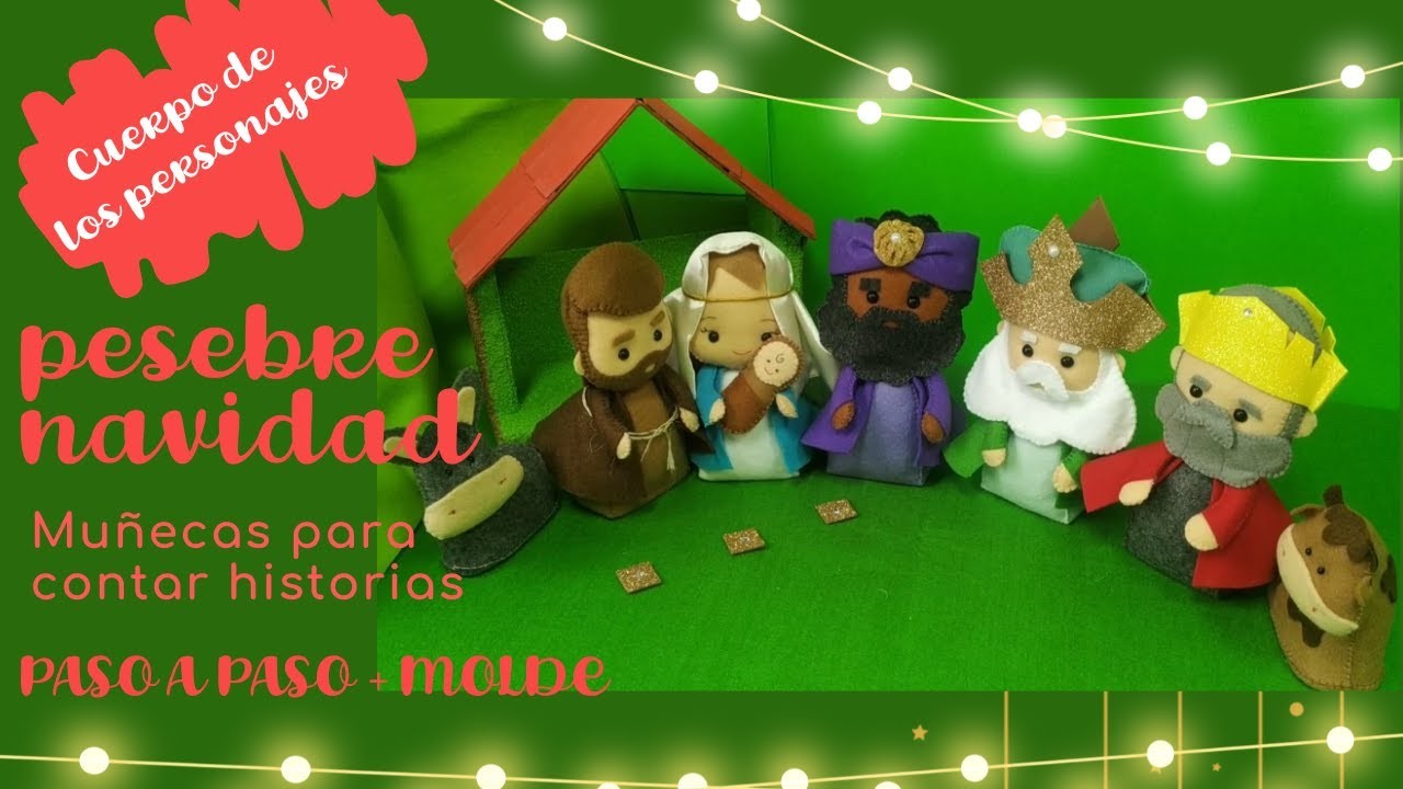 Tutorial Pesebre, Cabeza Rey Gaspar- Fácil DIY - handmade -Moldes Gratis #adornonavidad