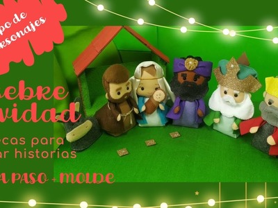 Tutorial Pesebre Navidad - Fácil DIY - handmade -Moldes Gratis #adornonavidad #decoracion #navidad