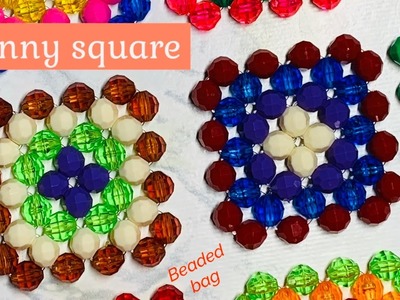Granny Square Crochet ~ Grannys con Cuentas Facetadas ~ DIY ~ Bolsas ~ beaded bag ~ aprende hacerlas