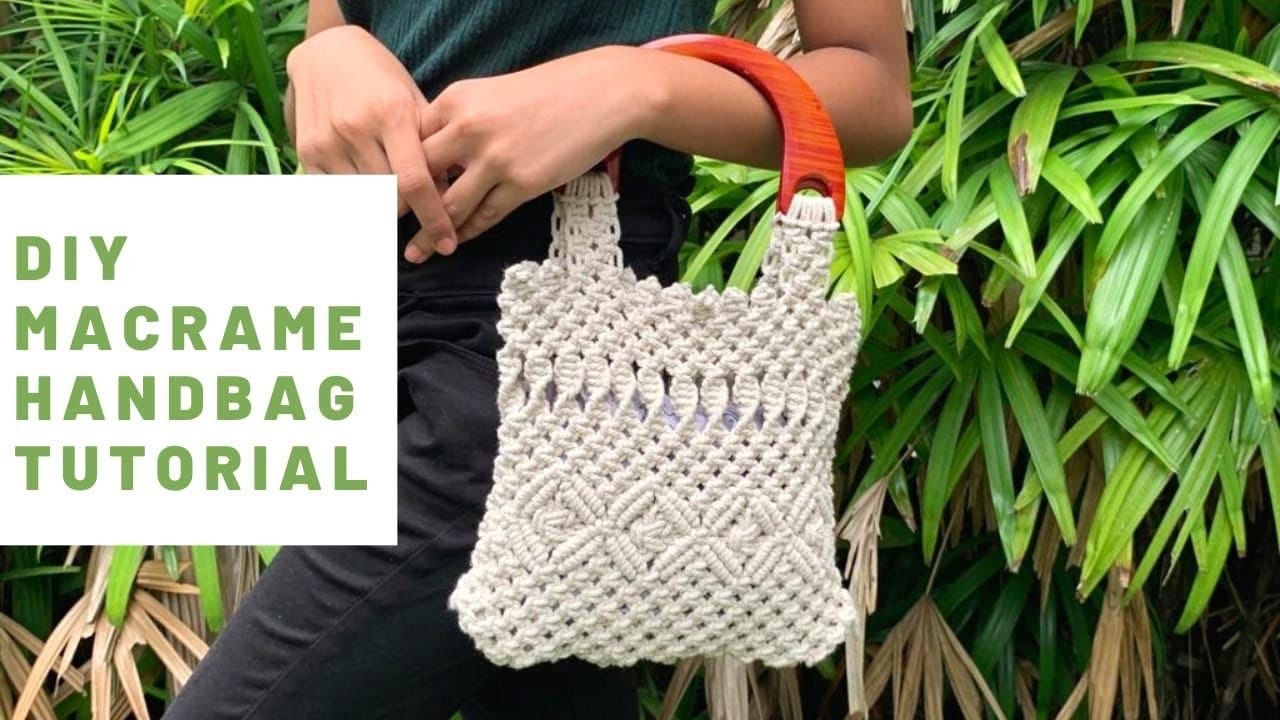 Macrame Handbag Tutorial! | DIY | Knotyourbeads
