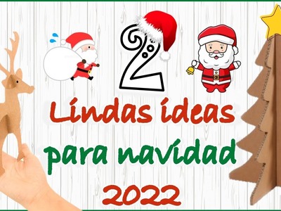 2 LINDOS ADORNOS PARA NAVIDAD 2022 - Manualidades navideñas con reciclaje - Christmas crafts 2022