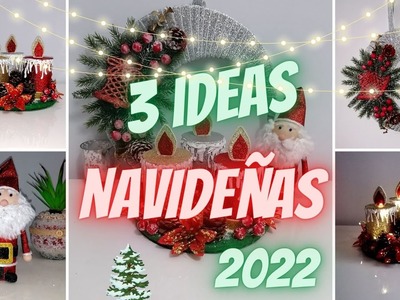 3 lindas IDEAS para esta NAVIDAD 2022, recicla con rollos de papel higiénico y cartón.