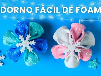 ????Adorno de foamy para decorar el árbol | Manualidades | decoraciones para navidad ????