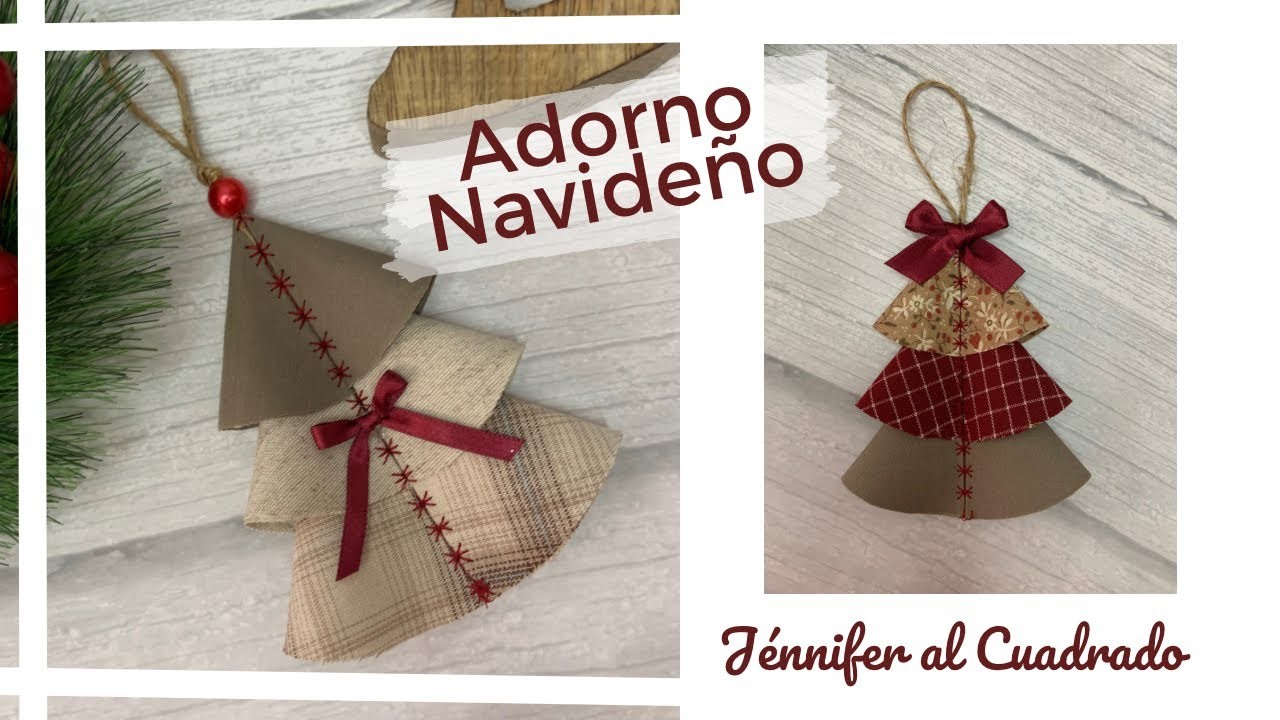 Adornos navideños con tela ???? Christmas Decorations with fabric ???? Christmas Tree ornament ????