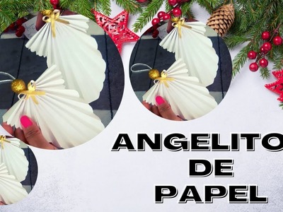 ANGELITOS de PAPEL para Adornar.DIY para NAVIDAD ????☃⛄.ANGEL CHRISTMAS. Origami