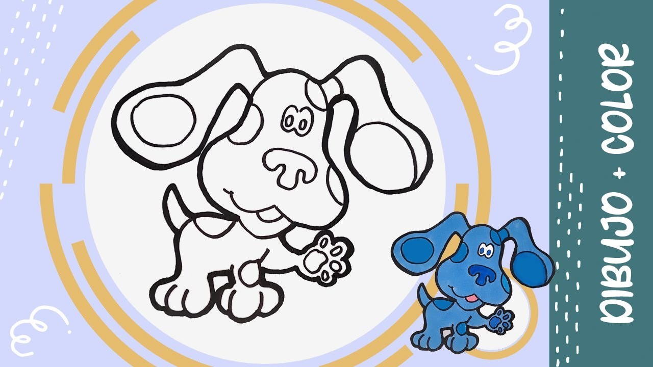 Cómo dibujar a Blue de "Las Pistas de Blue" | Paso a paso