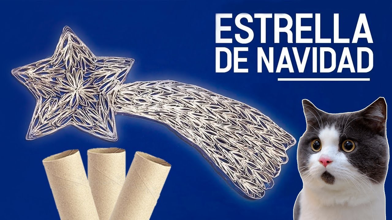 MANUALIDAD de NAVIDAD usando TUBOS de PAPEL #manualidades #reciclado #diy #aesthetic #navidad