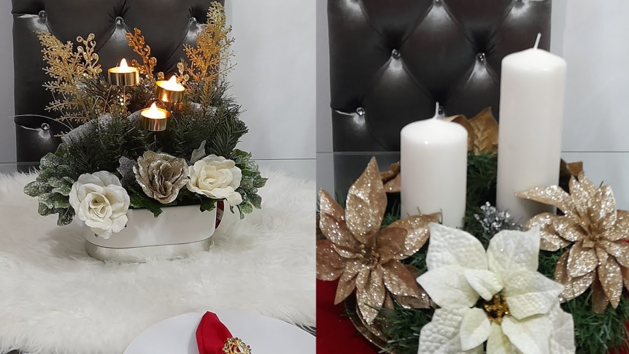 # manualidades # como crear unos hermoso centros de mesa para navidad