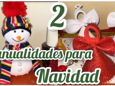 2 MANUALIDADES PARA NAVIDAD FACIL Y ECONÓMICAS. DIY HAZLO EN CASA