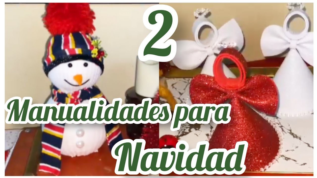 2 MANUALIDADES PARA NAVIDAD FACIL Y ECONÓMICAS. DIY HAZLO EN CASA