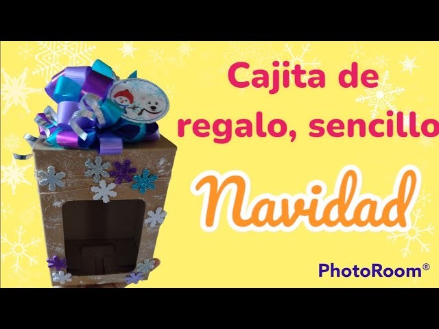 Caja de regalo, sin envolver, de navidad