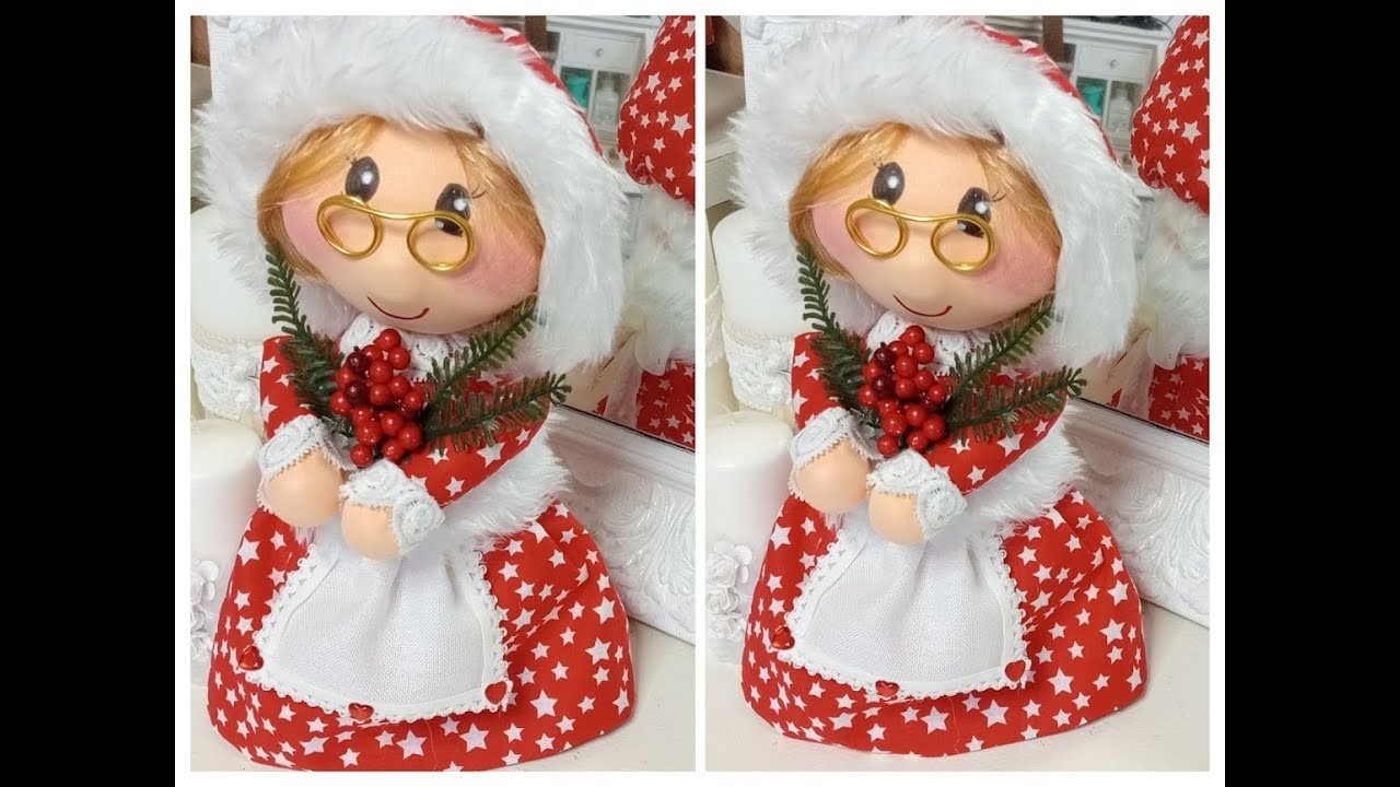 Cómo hacer una MAMÁ NOEL guarda tesoros