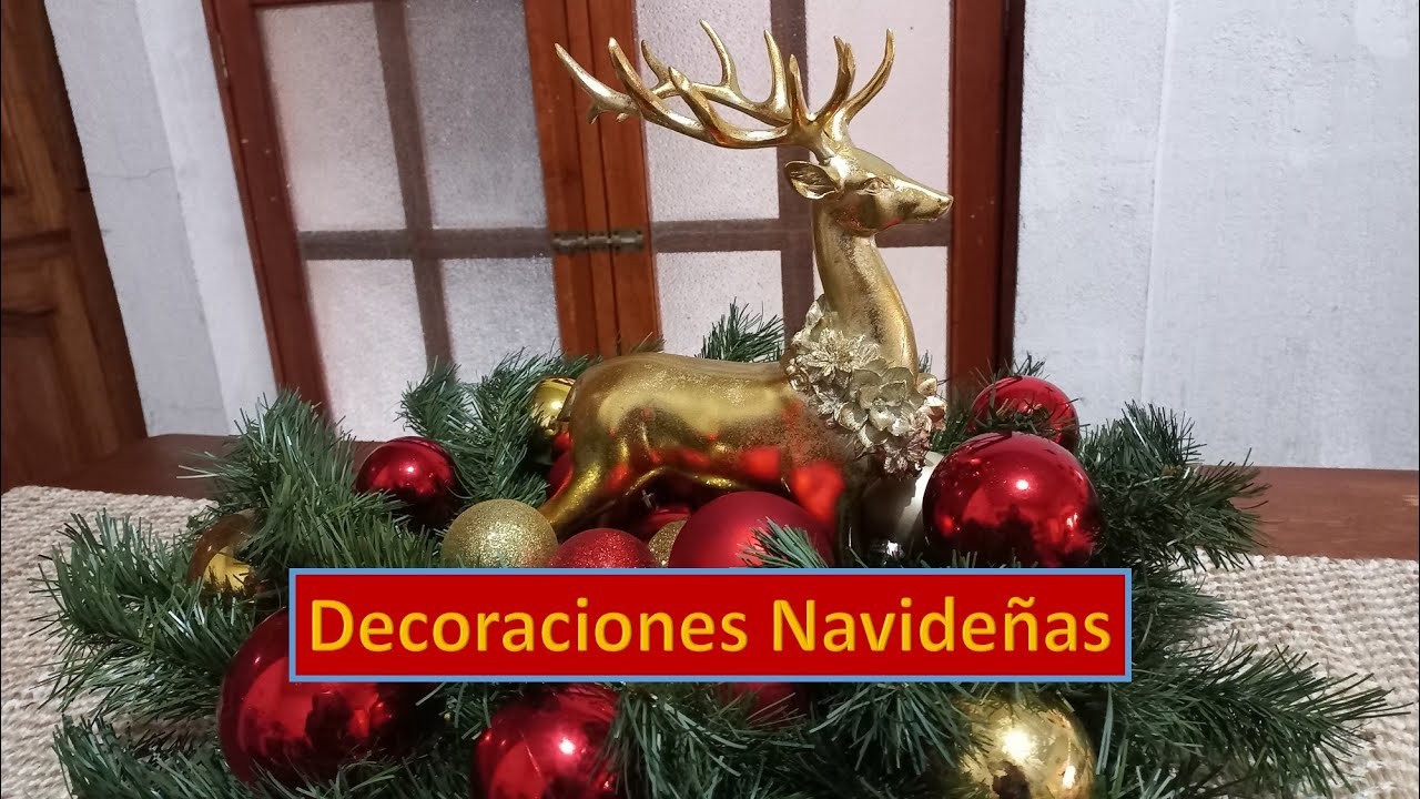 DECORACIONES NAVIDEÑAS 2022 - 2023 ???? CENTROS DE MESA NAVIDEÑOS ???????? #navidad #decoraciónnavideña