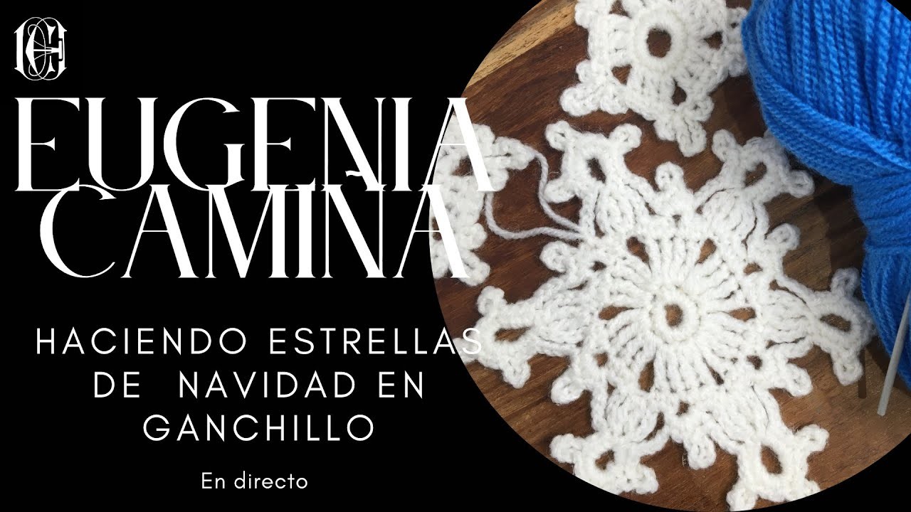 Haciendo estrellas de ganchillo para el arbol de Navidad con Eugenia- Parte 2