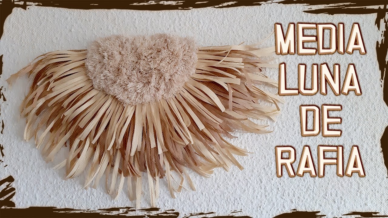 Media Luna de Rafia y Algodón