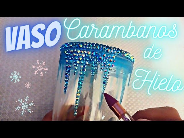 TUTORIAL EN ESPAÑOL! | Como Decorar un Vaso Con Carambanos De Hielo!