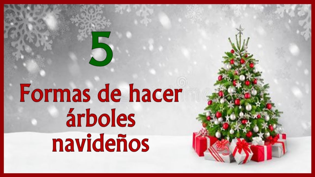 5 FORMAS DE HACER ÁRBOLES NAVIDEÑOS 2022. Manualidades navideñas con reciclaje. Christmas crafts