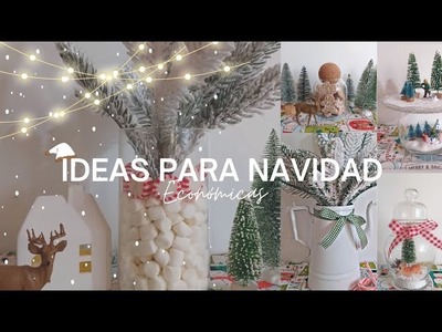 IDEAS ECONÓMICAS PARA  NAVIDAD #decoración #navidad  #cottagecore