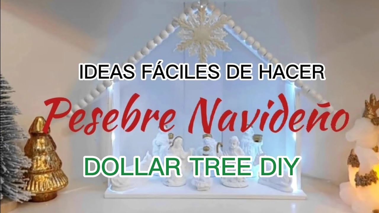 Pesebre Navideño Bonito y Elegante  Fácil De Hacer ❤️ #navidad #ideasfáciles #pesebres #christmas