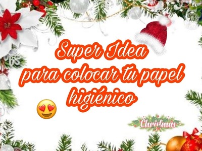 Porta Papel higiénico Navideño| Idea útil para Navidad con foami y cartón| Manualidades para Navidad