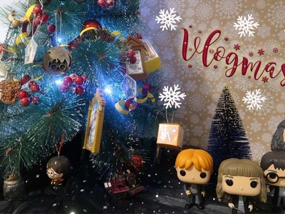 VLOGMAS 1  MONTO UN ÁRBOL DE HARRY POTTER + DIY