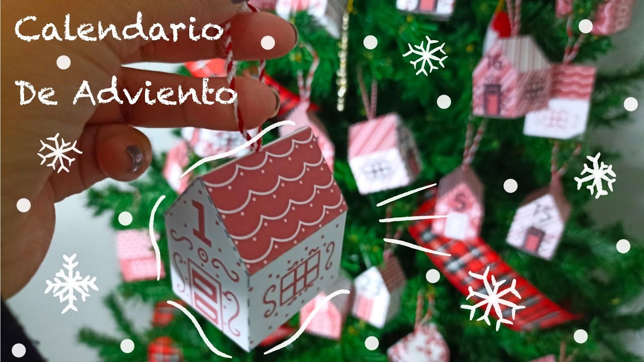 Cómo hacer un calendario de adviento con patrón gratis ❤️ DIY adornos navideños para el árbol ????❄