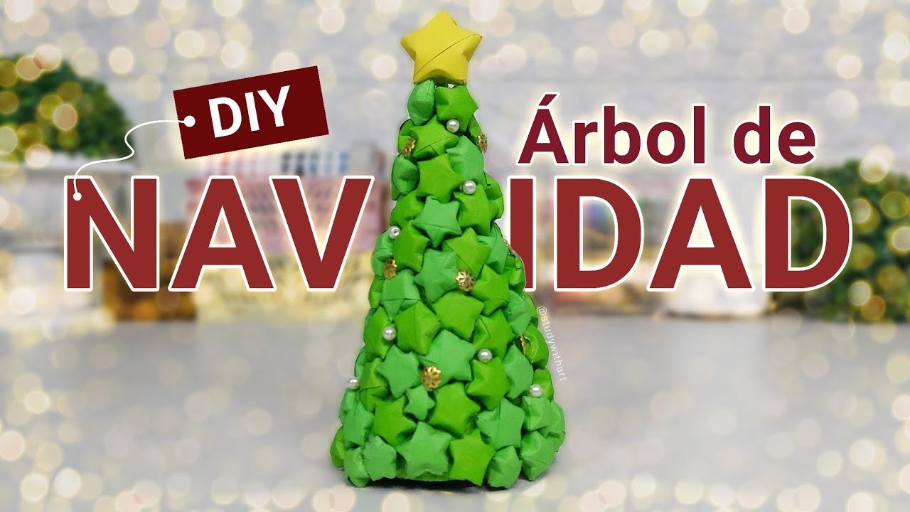 ???? DIY. Mini árbol de navidad ✨ - decoración para tu escritorio | Studywithart