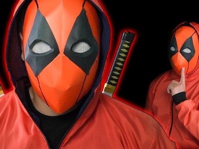 Máscara de Deadpool de papel fácil || Cómo hacer una máscara de ninja de papel