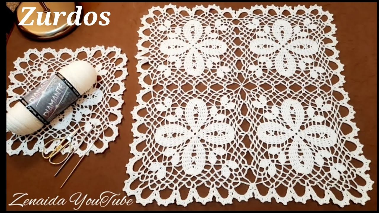 Zurdos Mantelito A Crochet,Video completo #zenaida