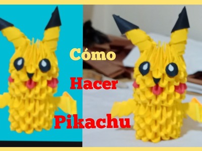 Cómo hacer pikachu con ORIGAMI 3d